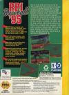 RBI Baseball '95 Box Art Back